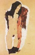 Egon Schiele, Two Reclining Girls (mk12)